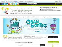 Tablet Screenshot of clusterturismoextremadura.es